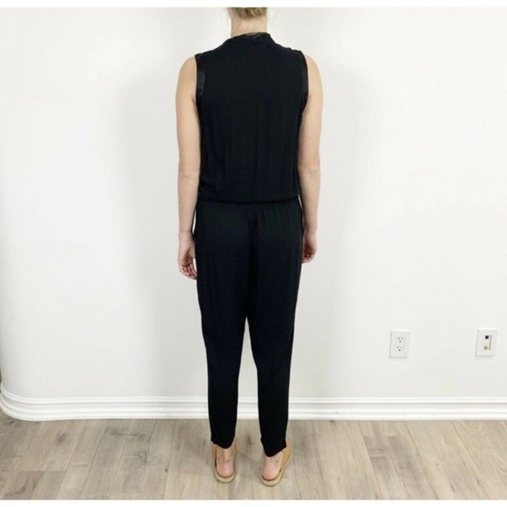 Ella Moss Stella Black Pocket Tank Jumpsuit Size Large - Picture 5 of 13